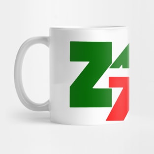 zaire green and red Mug